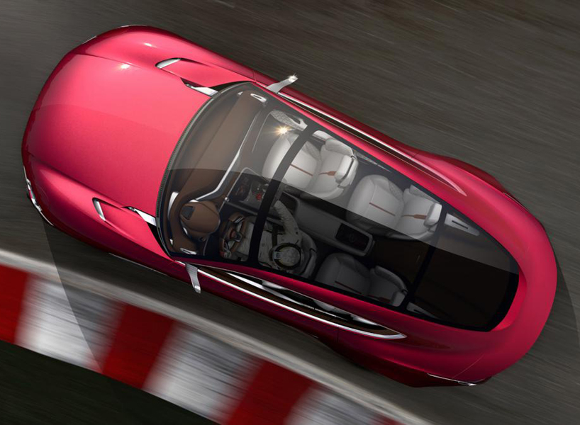 MG motor e-vision concept car designboom