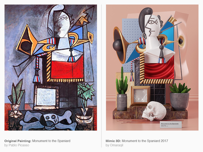 Pablo Picasso S Painted Masterpieces Get A 3 Dimensional Metamorphosis