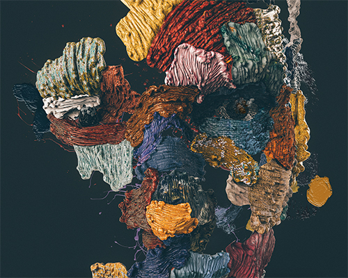 NastPlas imagines an intricately detailed series of floating oil paintings in three dimensional form