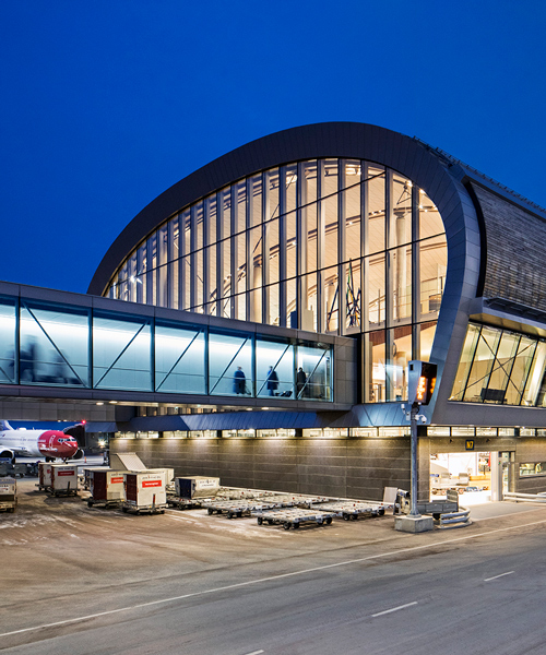 nordic office of architecture discusses 'the world's greenest terminal' at oslo airport