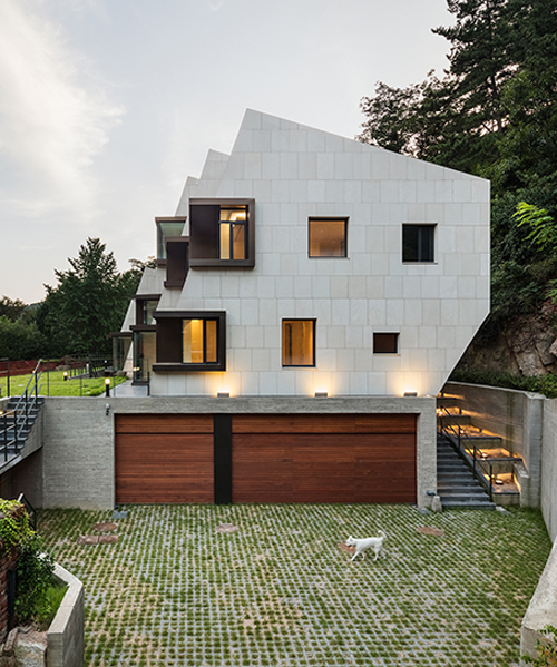 poly.m.ur carves a slanted form for deep house in south korea