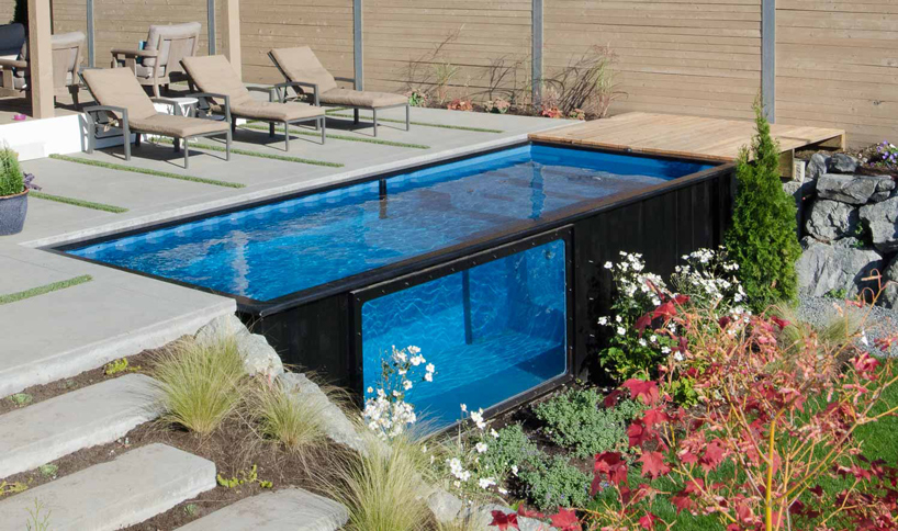 shipping container swimming pool