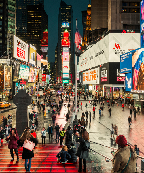 snøhetta opens pedestrian plaza at times square, doubling its amount of public space