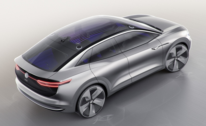 the volkswagen ID CROZZ concept is a self driving electric SUV