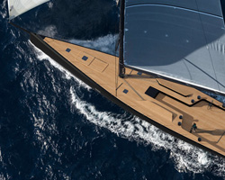 wally is working on a new 93 foot luxury sailing yacht