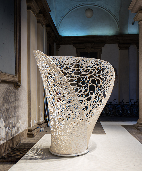zaha hadid architects 3D prints thallus experimental structure in milan