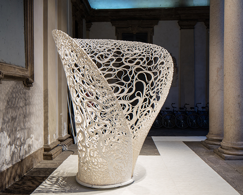 zaha hadid architects 3D prints thallus experimental structure in milan