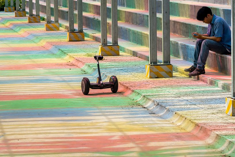 HA envelops vietnamese playground with multi-colored flags