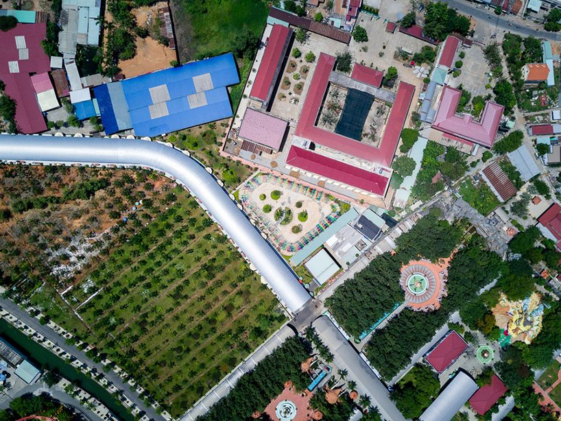 HA envelops vietnamese playground with multi-colored flags