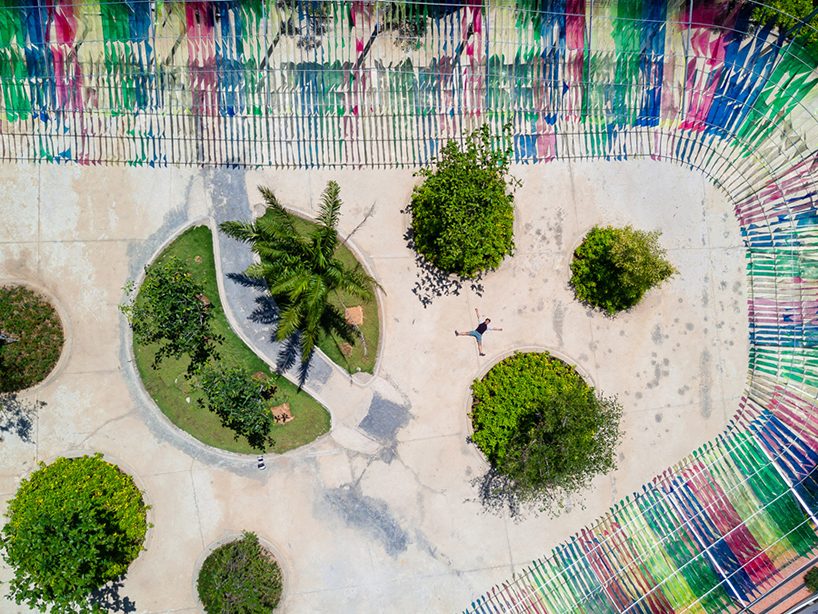 HA envelops vietnamese playground with multi-colored flags