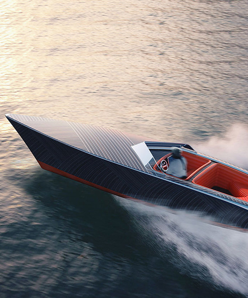 the zebra is an electric wooden boat for silent sea rides