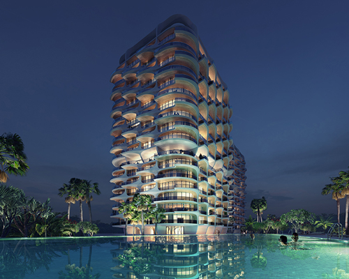 zaha hadid architects reinterprets mayan architecture with luxury residences in mexico