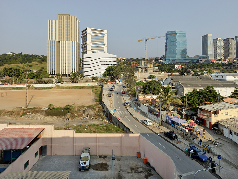 COSTALOPES creates polyhedral white volume for educational institute in angola 