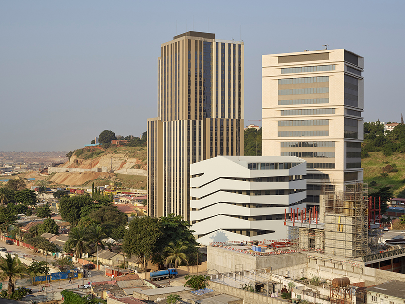 COSTALOPES creates polyhedral white volume for educational institute in angola 