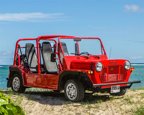 MOKE turns 1960's car into an electric beach buggy