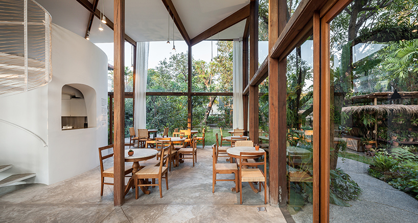 NITAPROW uses reclaimed wood to construct versatile venue in thailand for bodycare brand