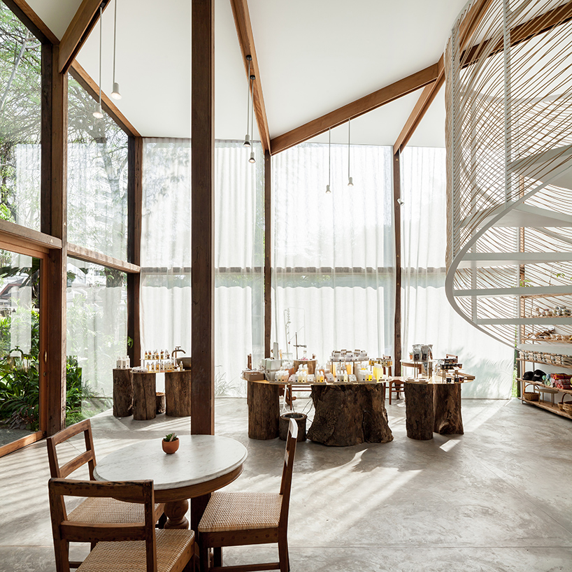 NITAPROW uses reclaimed wood to construct versatile venue in thailand for bodycare brand