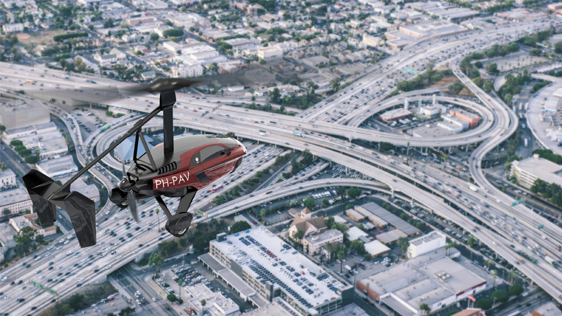 production model of the PAL-V liberty flying car takes off
