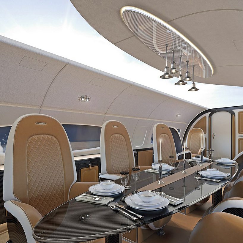 pagani encircles interior for airbus infinito cabin with a full ceiling ...