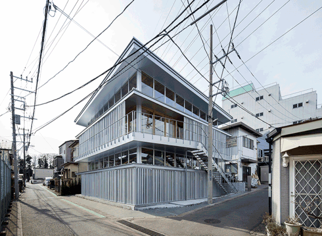 aki hamada constructs adaptable building in japan with shifting façades