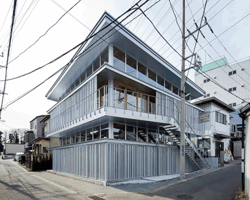 aki hamada constructs adaptable building in japan with shifting façades