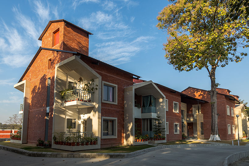 anagram architects builds teachers' residences for a school in the foothills of the himalayas