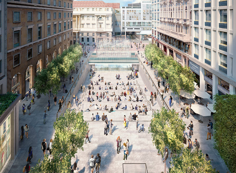 milan's apple store by foster + partners will feature an outdoor ...