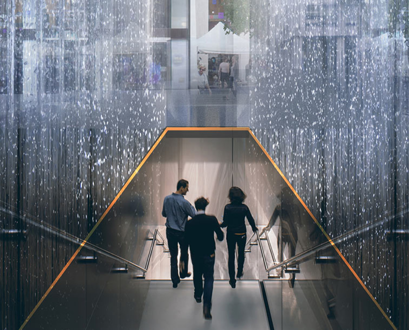 milan's apple store by foster + partners will feature an outdoor amphitheater