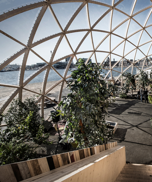 atelier kristoffer tejlgaard assembles third 'dome of visions' pavilion in aarhus