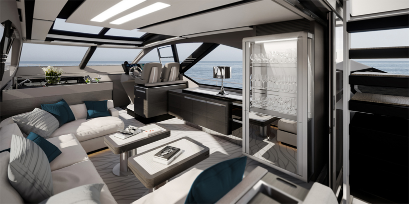 azimut S7 yacht is a fast cruising vision of contemporary design