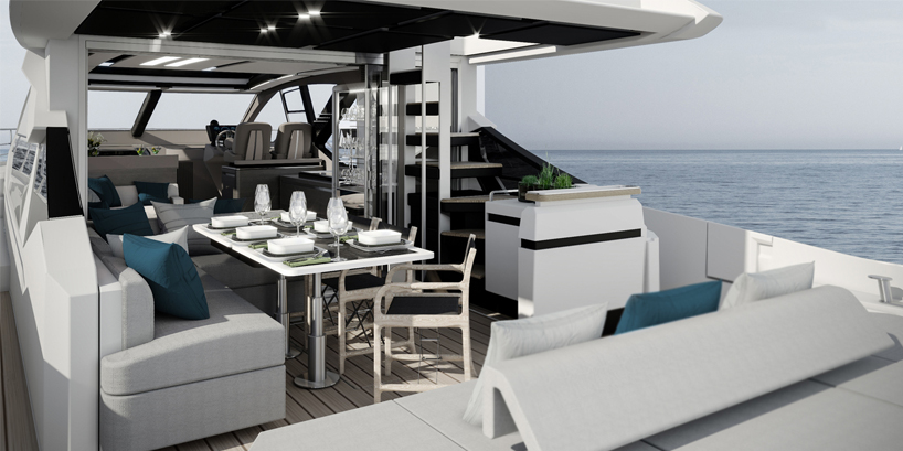 azimut S7 yacht is a fast cruising vision of contemporary design