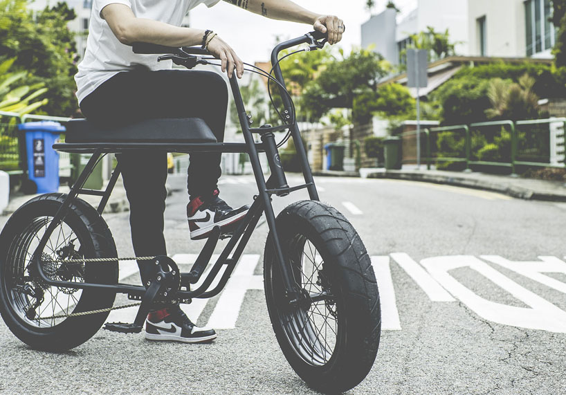 electric urban retro cruiser bike