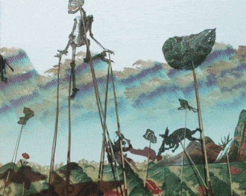 automated shadow play at the venice art biennale chinese pavilion