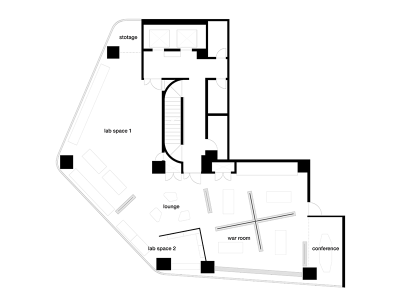 japanese sliding screens reinterpreted in COOOP3 creative agency in tokyo