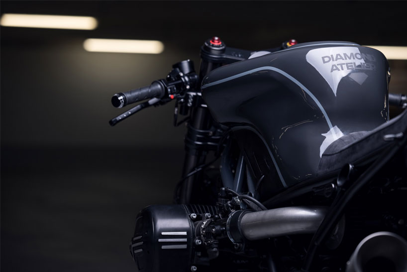 diamond atelier's custom-built BMW R nineT neo-racer motorcycle