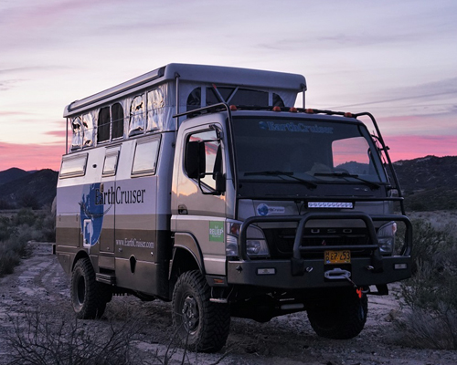 earthcruiser's EXP expedition vehicle grows at the push of a button