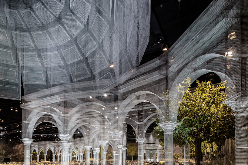 Edoardo Tresoldi Sculpts Wire Mesh Architectural Tableau In