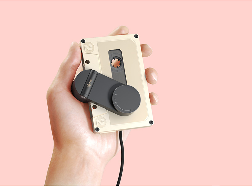 the elbow cassette player is a turntable tonearm for tapes