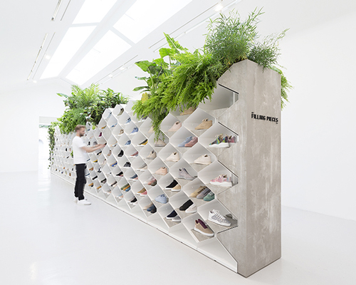 FZDP x filling pieces create tropical sneaker landscape in paris