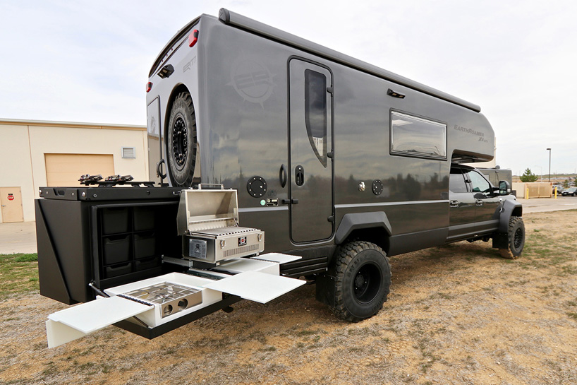 the ford earth roamer XV-LTS camper makes off-the-grid living a reality