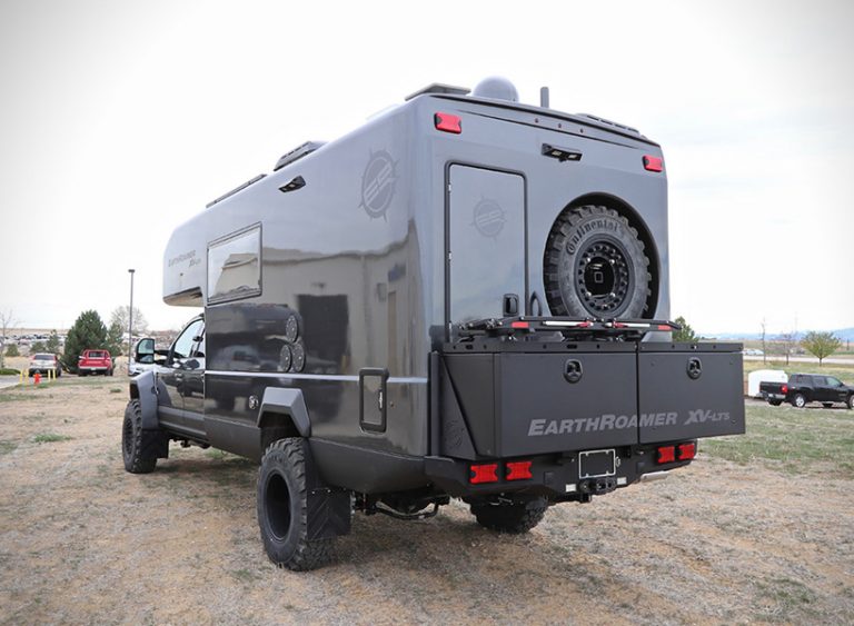 the ford earth roamer XV-LTS camper makes off-the-grid living a reality