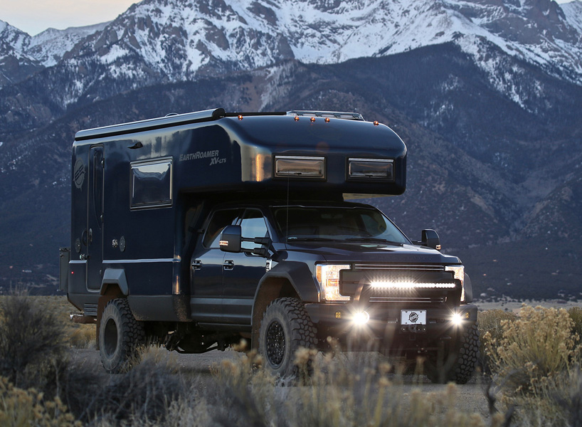 the ford earth roamer XV-LTS camper makes off-the-grid living a reality