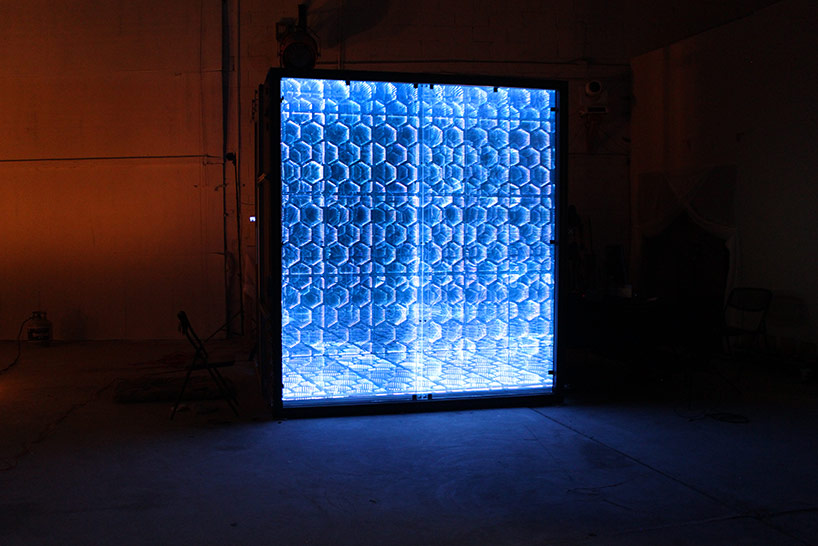 gabriel pulecio transforms light and space into infinity