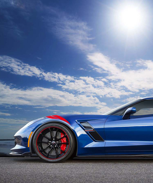 japan gets an admiral blue special edition chevrolet corvette grand sport