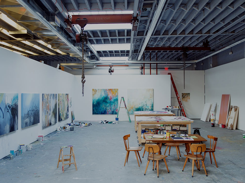 inside josé parlá's snøhetta-designed art studio in brooklyn