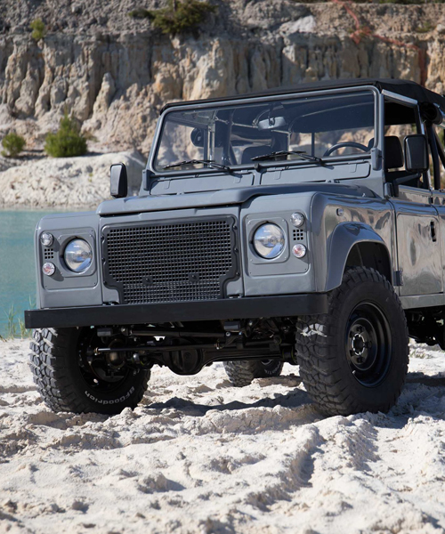 land rover defender 90 nardo grey is built for any beach trip