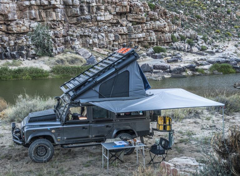 the land rover icarus rooftop camper by alucab