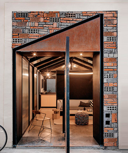 voids filled with recycled brick characterise linehouse’s herschel office in shanghai