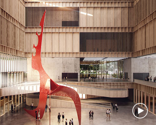 mecanoo's proposal for a cultural complex in shenzhen features a dramatic internal void
