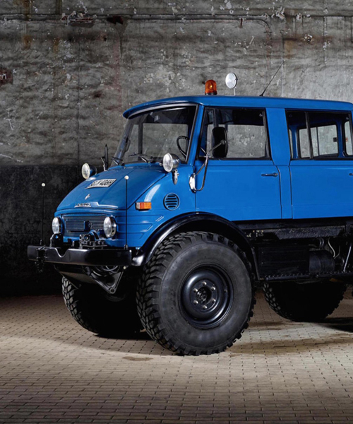 mercedes-benz unimog 4x4 restored to its former glory
